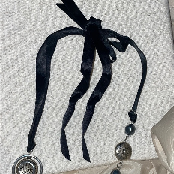 Sophisticated Blue and Silver Multi-Strand Necklace - Picture 2 of 2